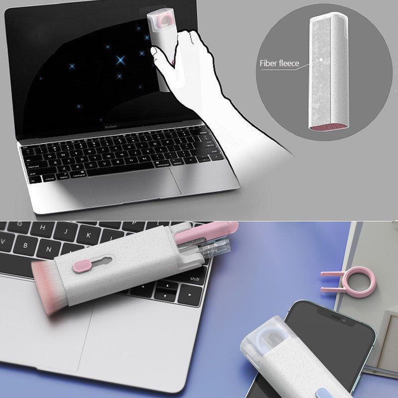 Multifunctional Bluetooth Headset Cleaning Pen Set Keyboard Cleaner Cleaning Tools Cleaner Keycap Puller Kit - Minihomy