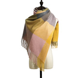 Cashmere Tassel Thickened Cold And Warm Scarf