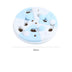 Pet Toy Blue And White Jigsaw Puzzle Feeding Tray - Minihomy