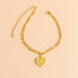 Initial Letter Anklet Gold Color Heart Pendant Foot Bracelets Women - Minihomy