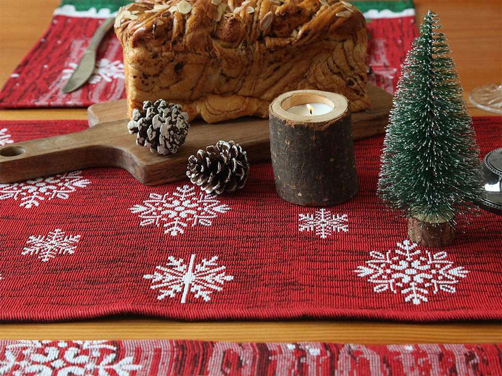 Christmas Tablecloth Decorations For Home Table Xmas Ornaments New Year Decor - Minihomy