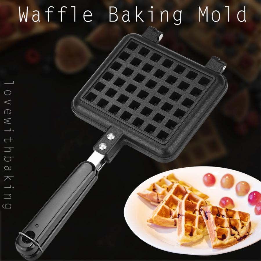 Non-Stick Waffles Maker Machine Kitchen Waffle Baking Mold Gas Pan Bubble Egg Cake Oven Breakfast Machine Cake Maker - Minihomy