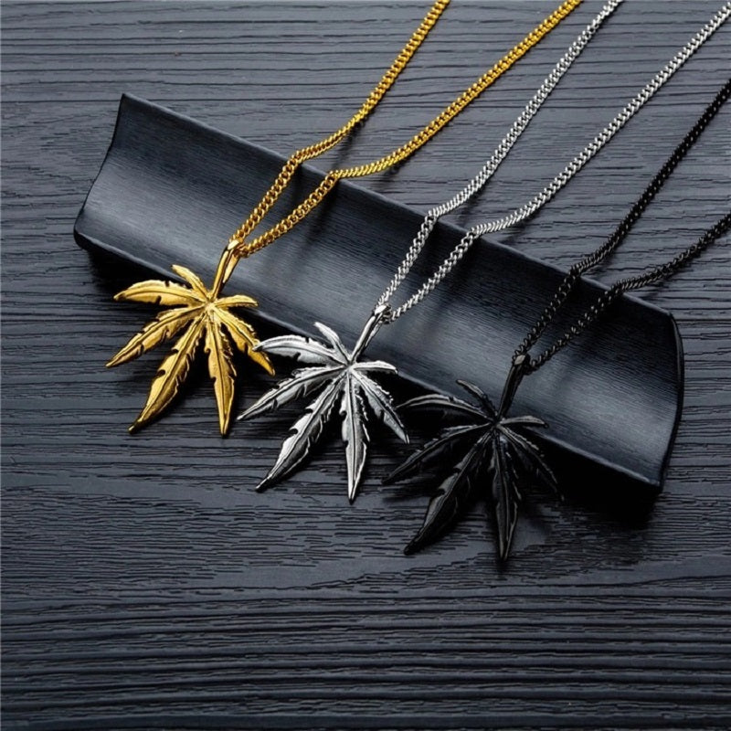 Maple Leaf Necklaces for Men Women Gift Jewelry - Minihomy