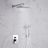 DQOK Thermostatic Shower Faucet Chrome  Bathroom  Shower Mixer Set Waterfall Rain Shower System Bathtub Faucet Taps