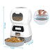 Smart Automatic Pet Feeder With Voice Record Stainless Steel LCD Screen Timer For Dog Food Bowl Cat Food Dispenser Pet Bowl