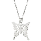 Necklaces For Women Simple Butterfly Angel Long Pendant Jewelry