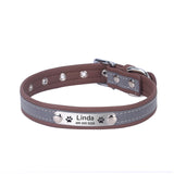 Personalized Dog Leather Collar