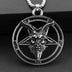 Baphomet Inverted Pentagram Goat Head Necklace For Men - Minihomy