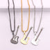 Rock Electric Guitar Pendant Necklaces For Women Men